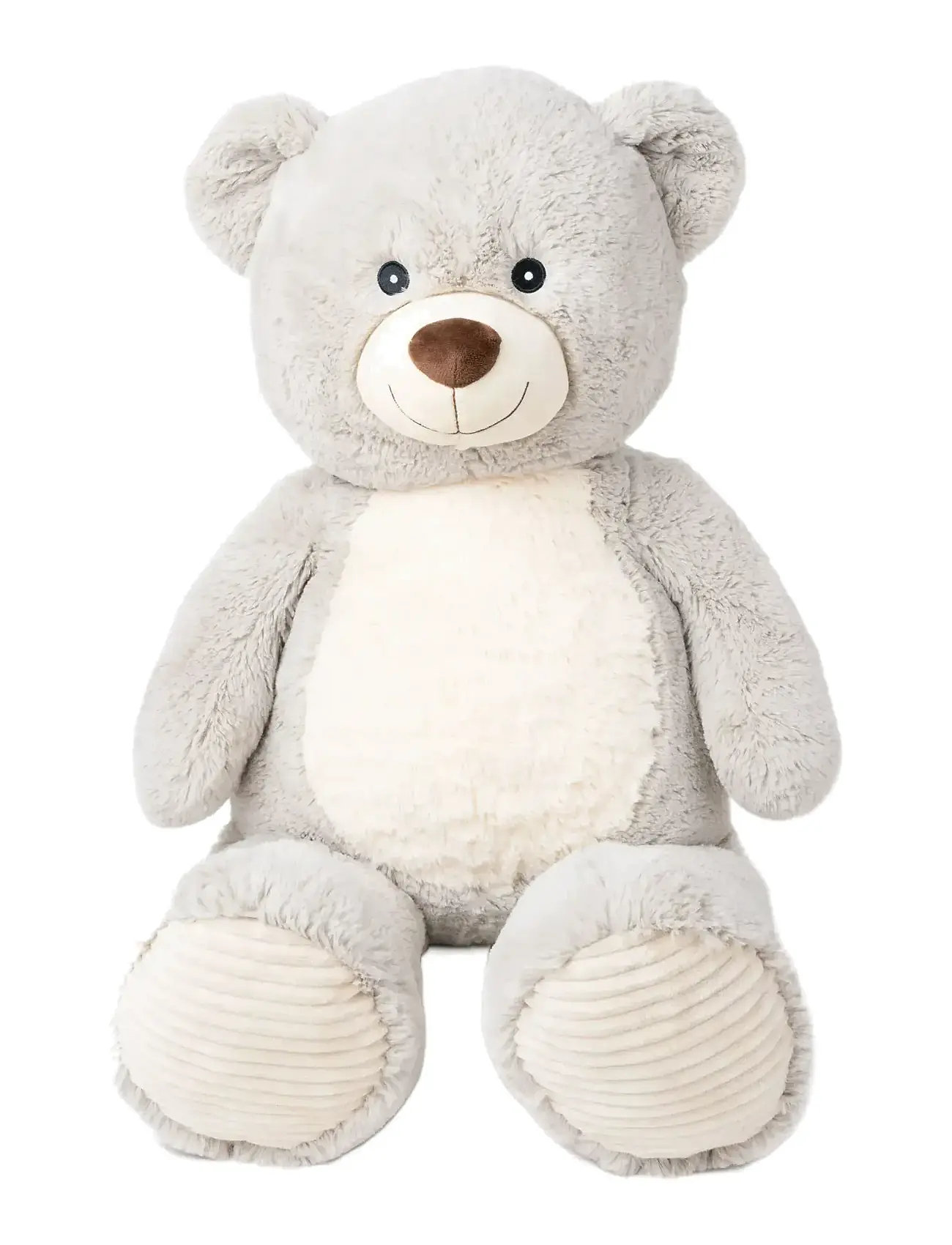 TEDDYKOMPANIET Valle, Grå, Stor Grau - 100 CM - Kinder