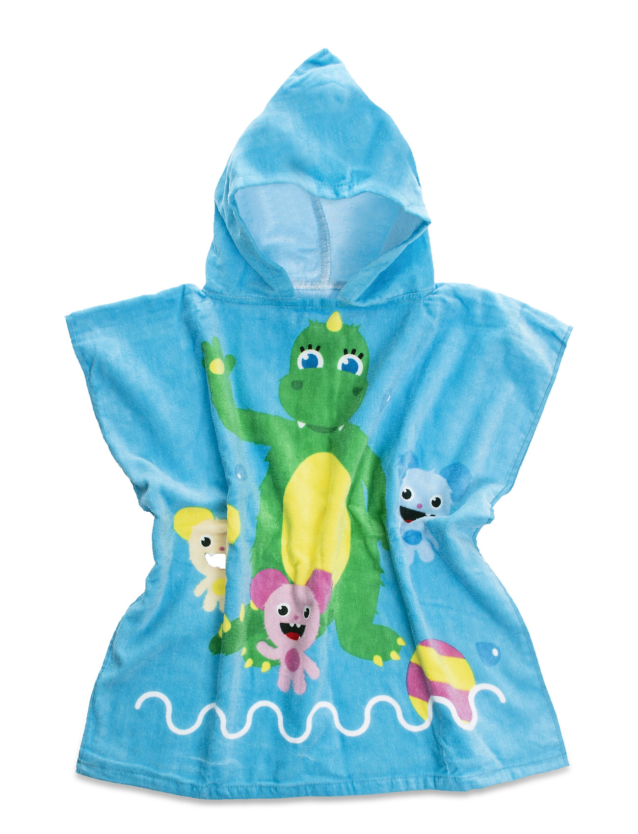Bolibompa Bolibompa Dragon, Poncho, One Size, Blue, Badetid > Poncho Til Bad, Børn