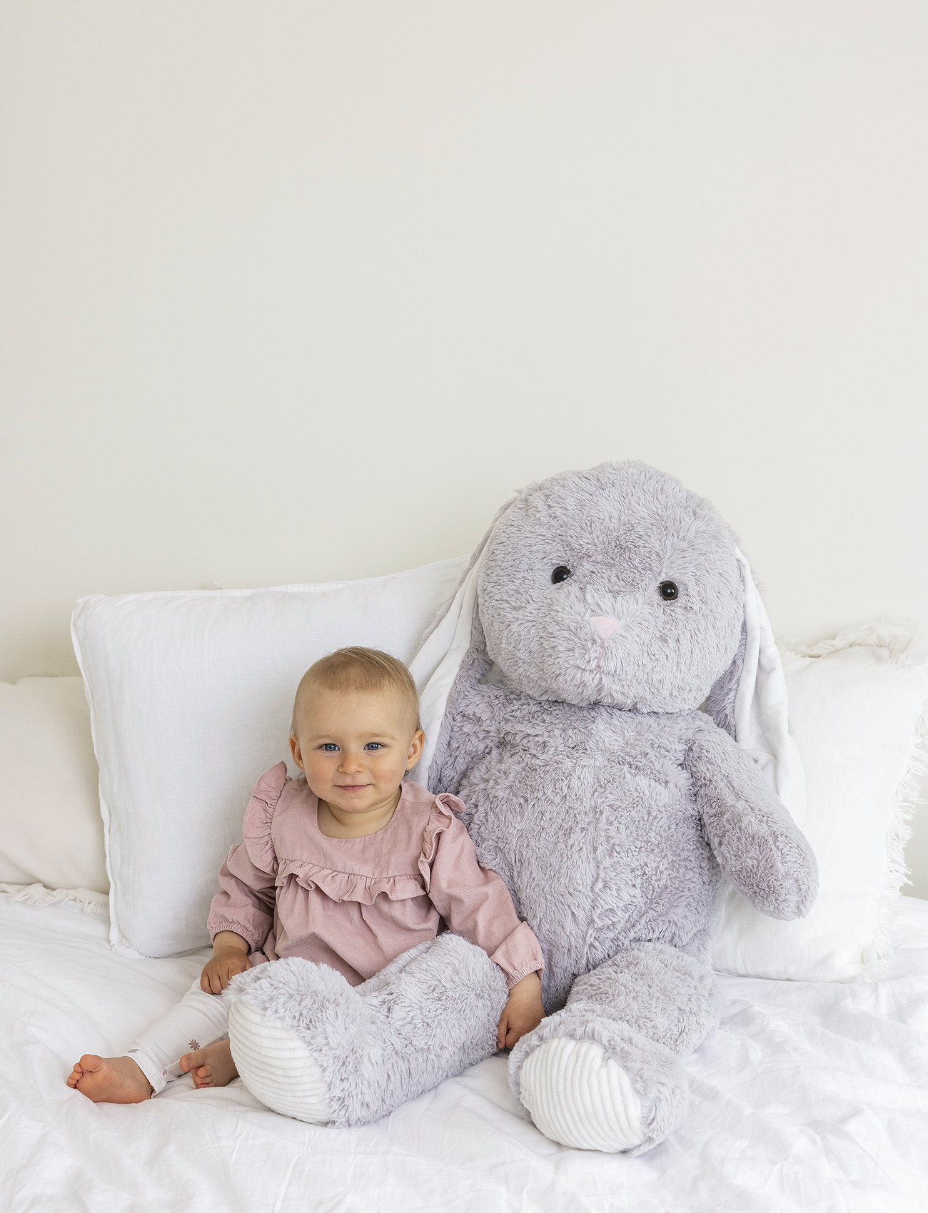 Teddykompaniet Jessica, Kanin, Grå, 100 cm, 100 cm, Grey, Soft Legetøj > Stuffed Animals, Børn