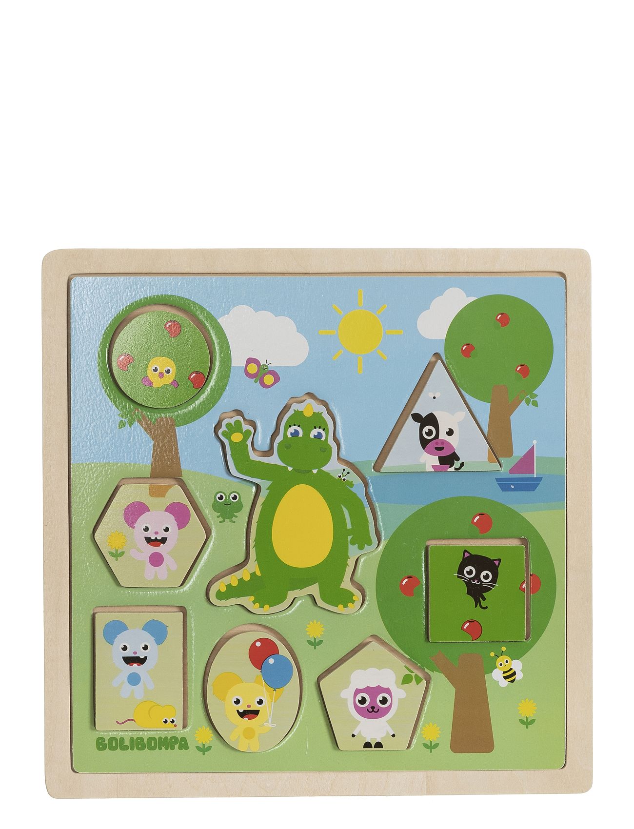 Bolibompa, 2I1 Sommar&Vinter Pussel Toys Puzzles And Games Puzzles Wooden Puzzles Multi/patterned Bolibompa
