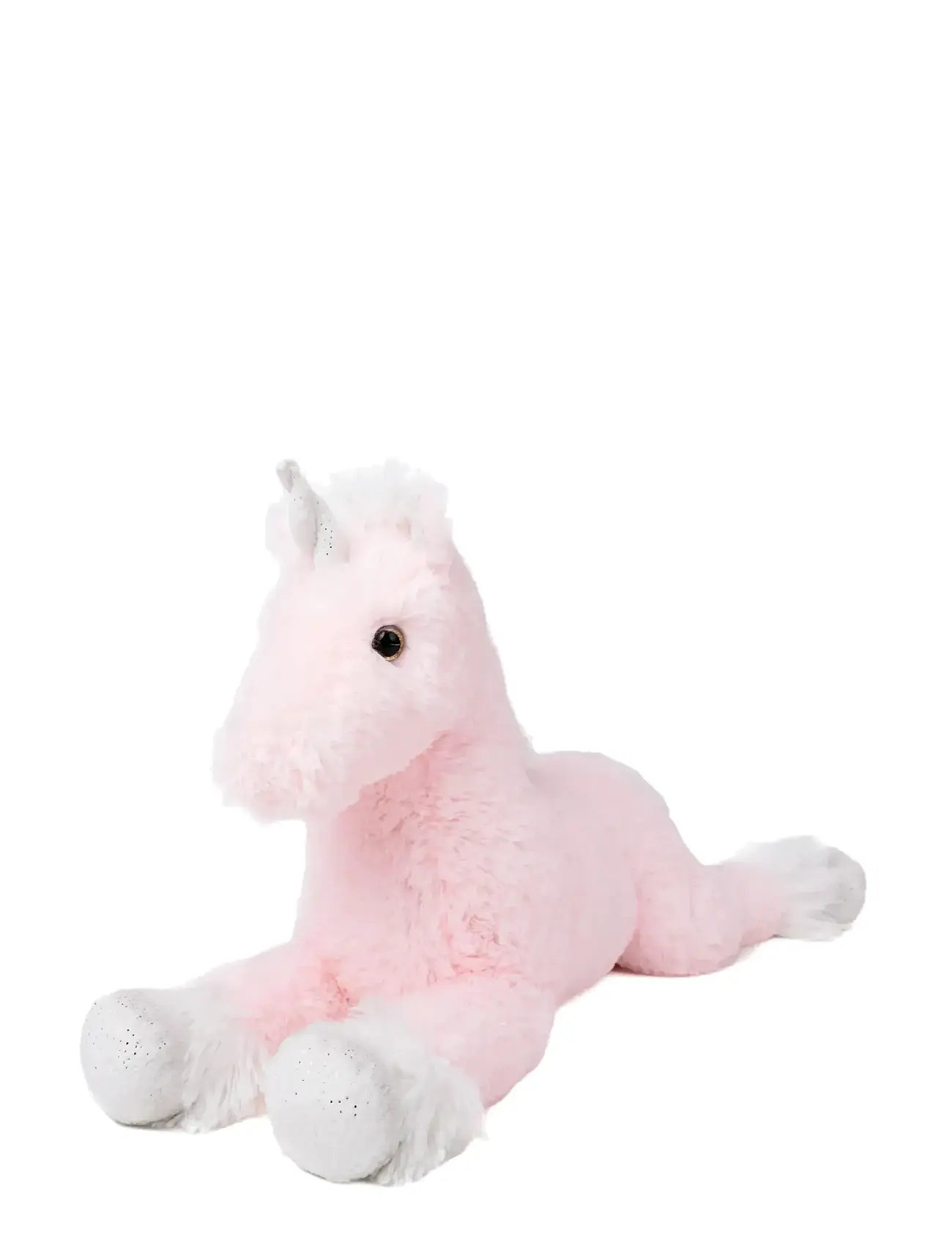 TEDDYKOMPANIET Liggande Enhörning, 60Cm Pink - 60 CM - Kinder