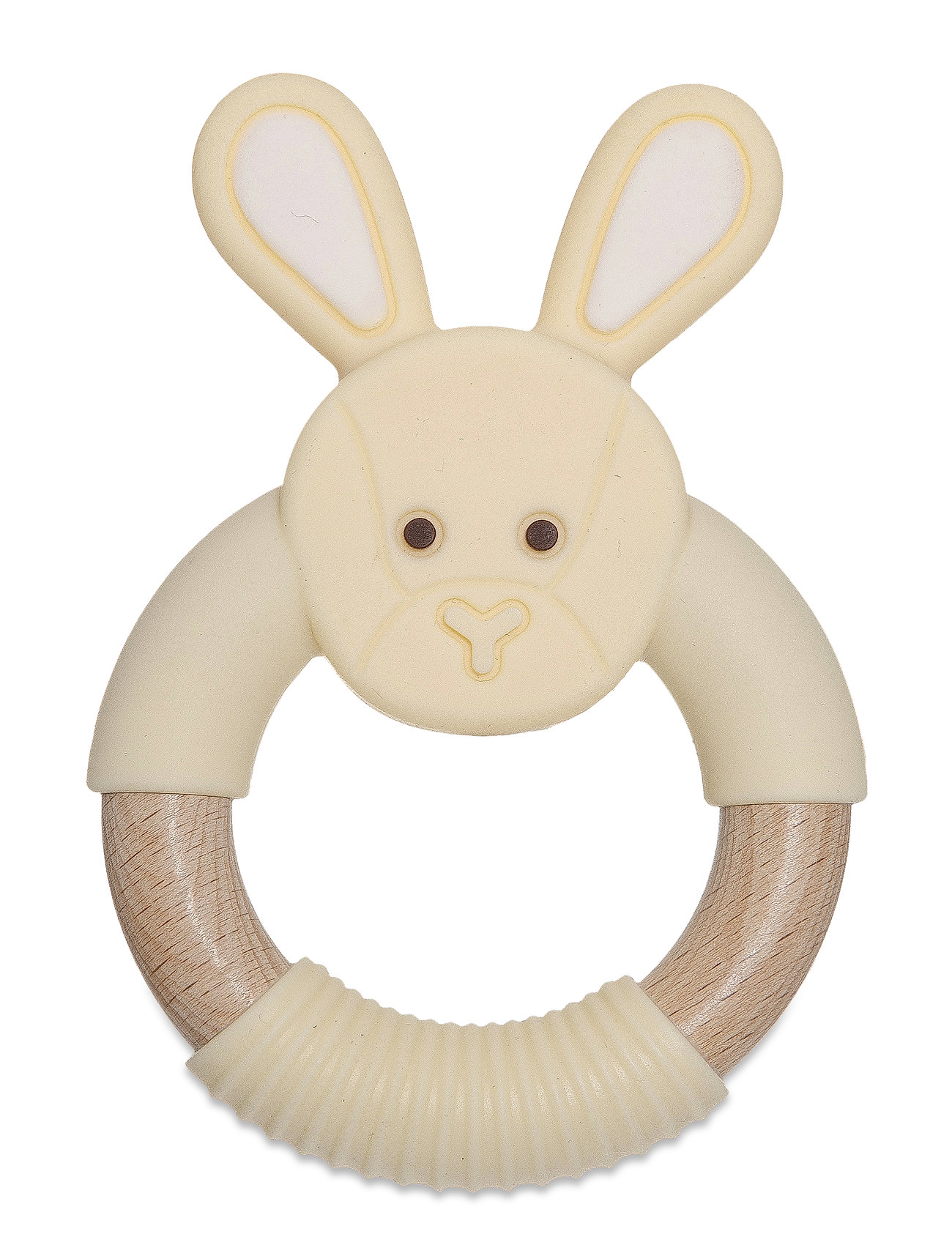 Diinglisar Teether Rabbit Toys Baby Toys Teething Toys Beige Teddykompaniet