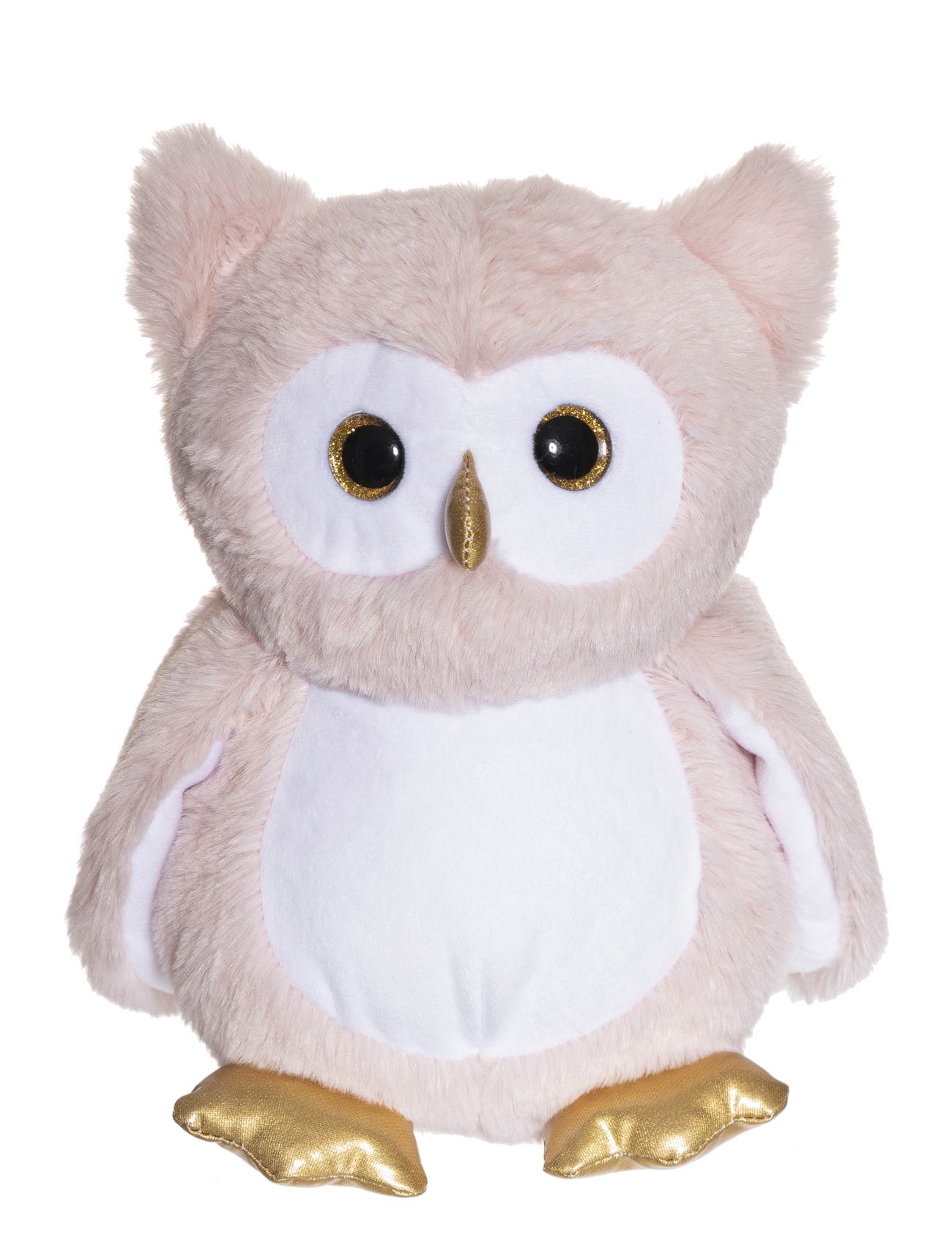 Glow-In-The-Dark Owl, Pink Toys Soft Toys Stuffed Animals Rosa Teddykompaniet