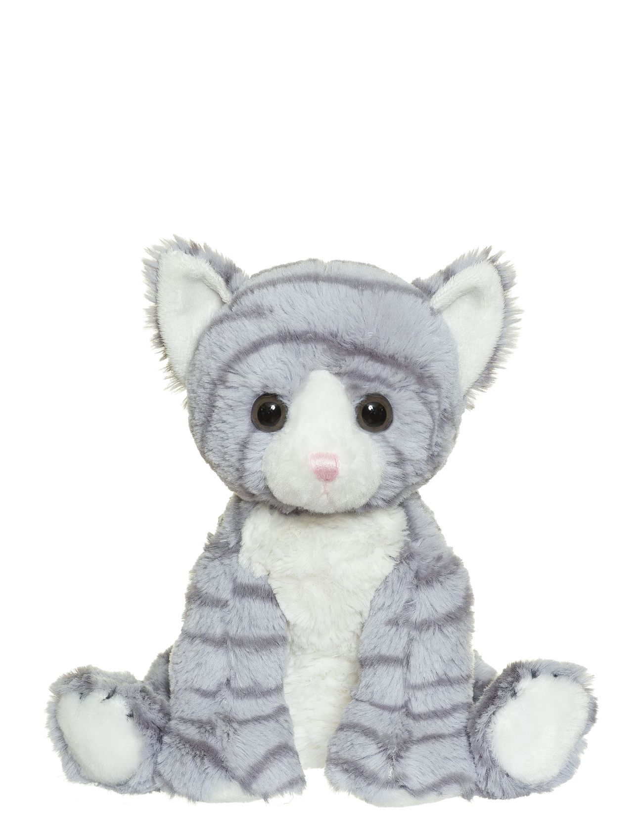 Cat Friends, Grey Striped Toys Soft Toys Stuffed Animals Grey Teddykompaniet