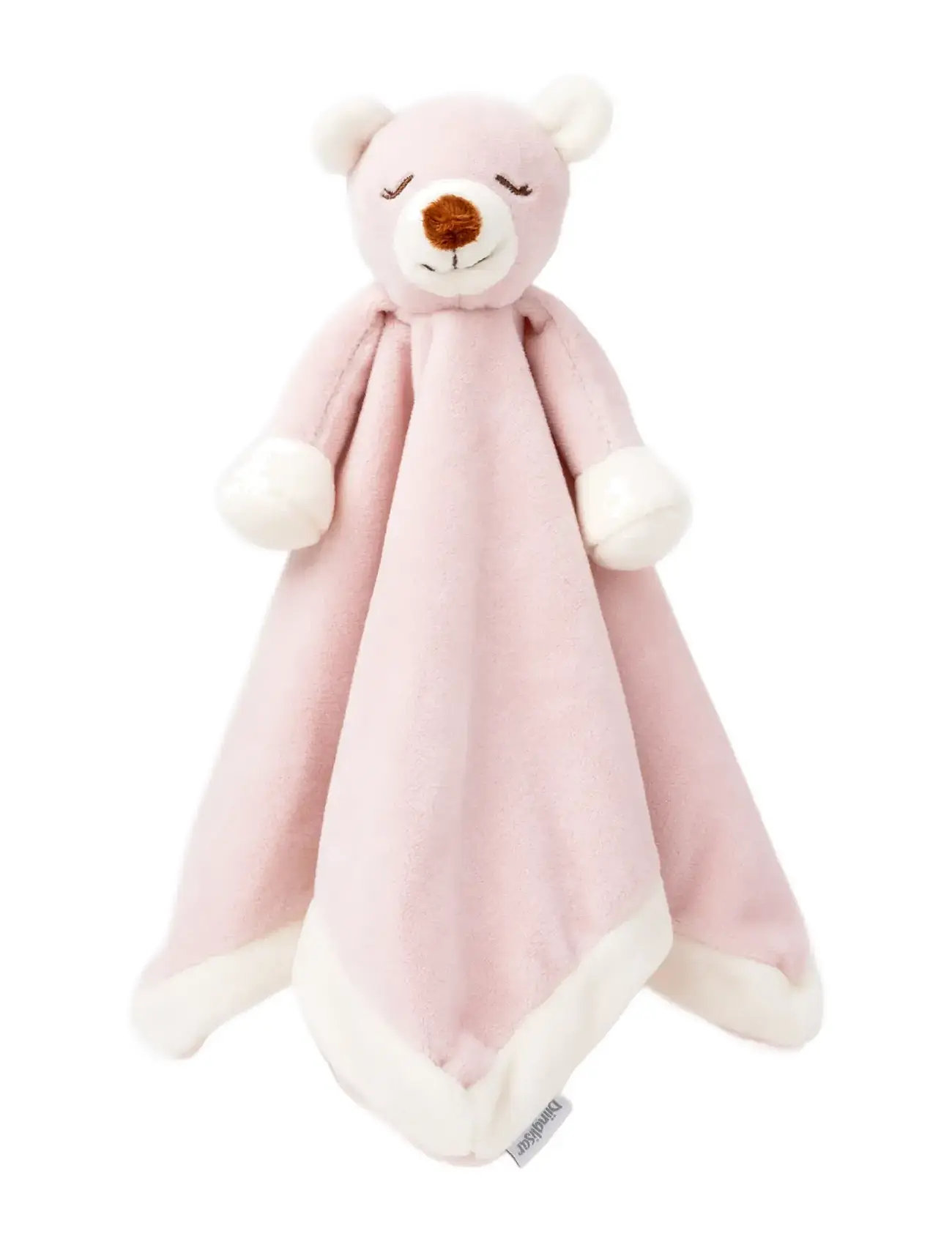 TEDDYKOMPANIET Diinglisar, Blankie, Teddybear, Dusty Pink Pink - 35X35CM - Kinder