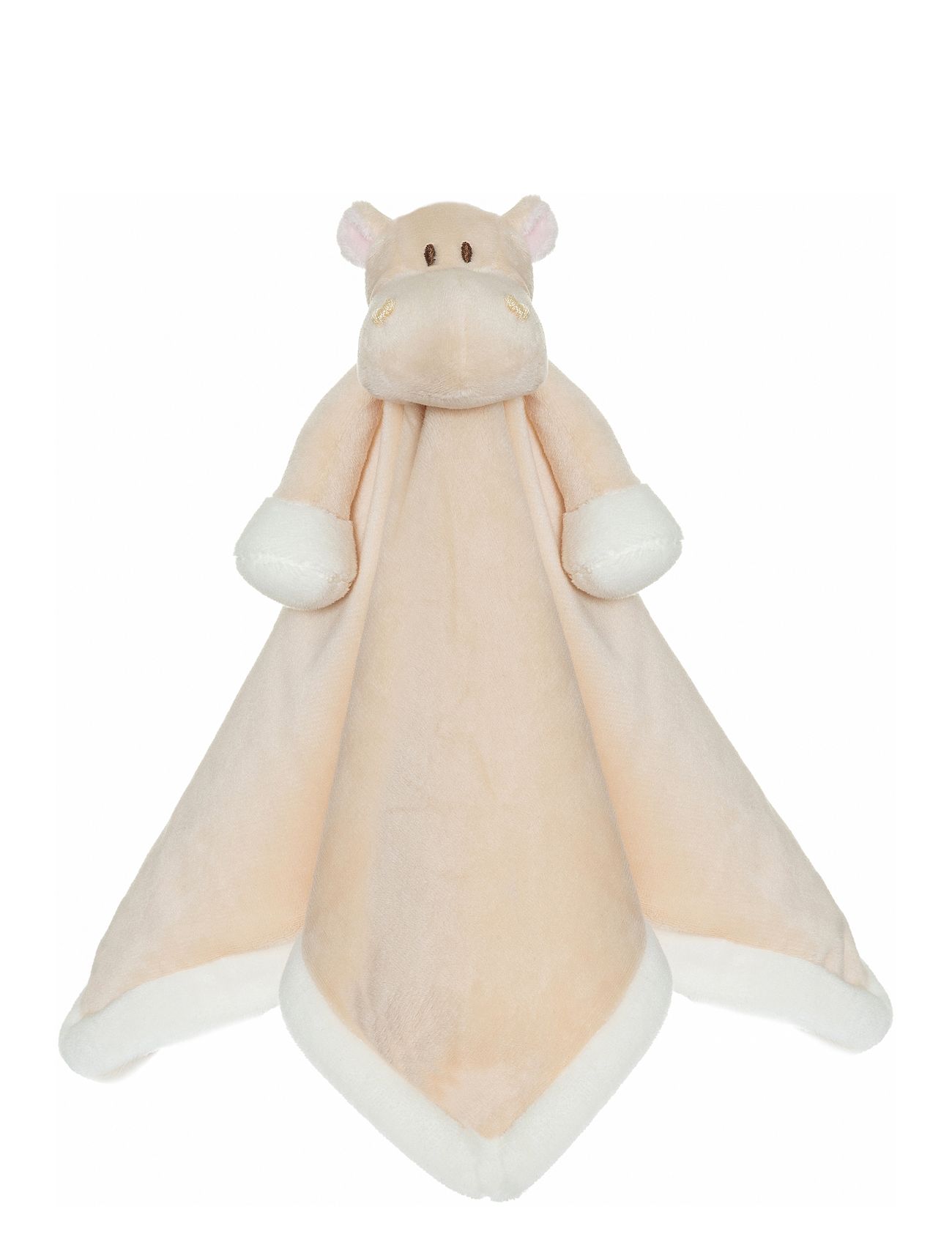 TEDDYKOMPANIET Diinglisar, Blankie, Hippo, Apricot Orange - 35X35CM - Kinder