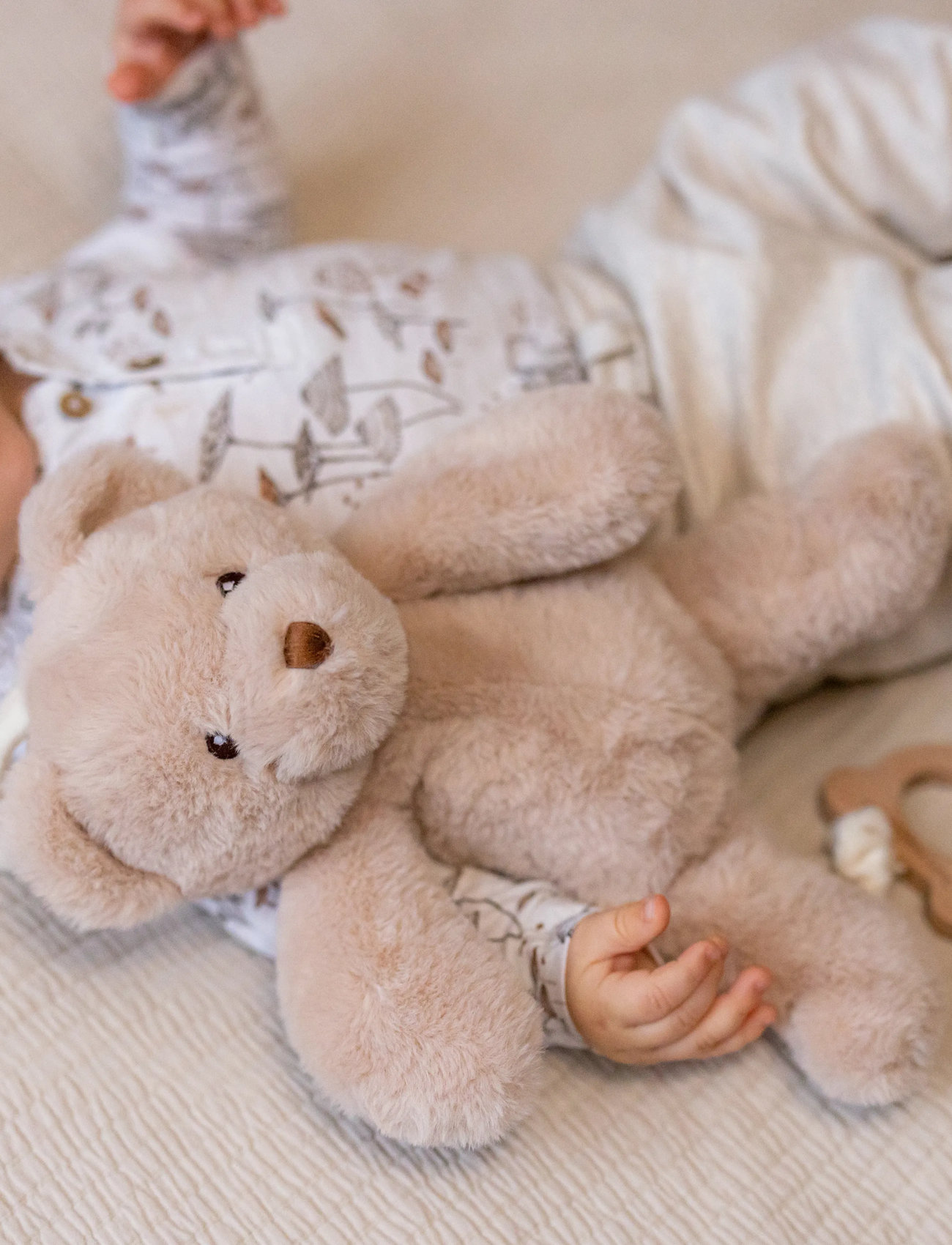 Teddykompaniet Teddy, Speldosa, Beige, 37 cm, Beige, Baby Legetøj > Musical Plush Legetøj, Børn