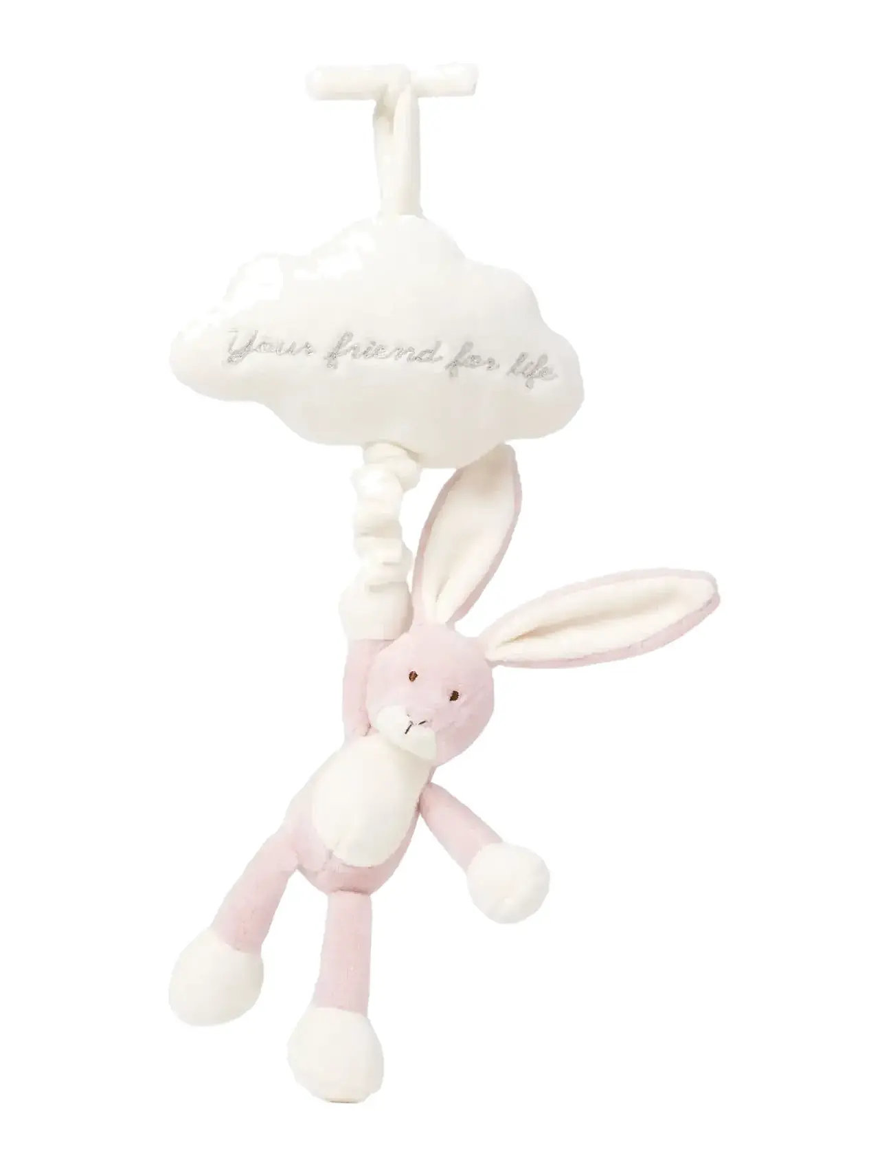 TEDDYKOMPANIET Diinglisar, Speldosa Moln, Kanin, Dimrosa Pink - 37 CM - Kinder