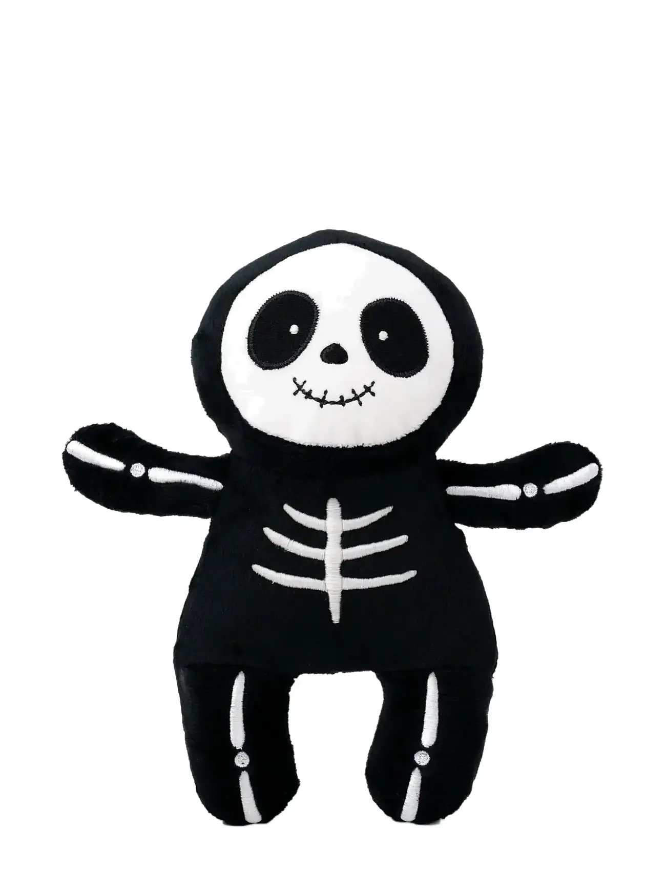 Teddykompaniet Självlysande Skelett, 26 cm, Black, Soft Legetøj > Stuffed Legetøj, Børn