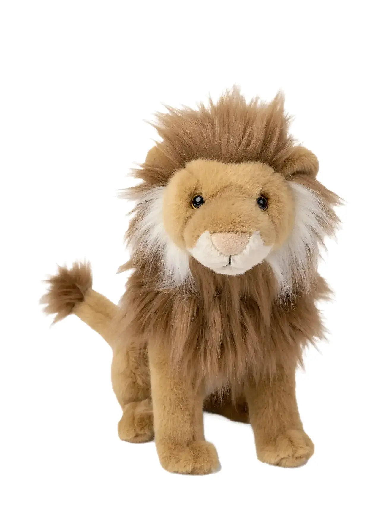 TEDDYKOMPANIET Naturtroget Lejon, Sittande Braun - 43 CM - Kinder