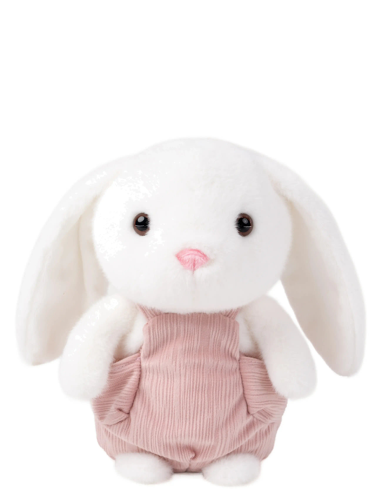 Teddykompaniet Kanin Med Snickarbyxor, 22 cm, White, Soft Legetøj > Stuffed Animals, Børn