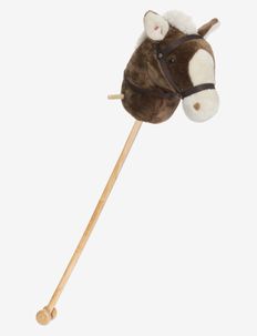 Käpphäst m. ljud, 100 cm - zabawki na biegunach - brown