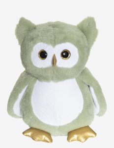 Glow-in-the-dark Owl, Green - stuffed animals - green
