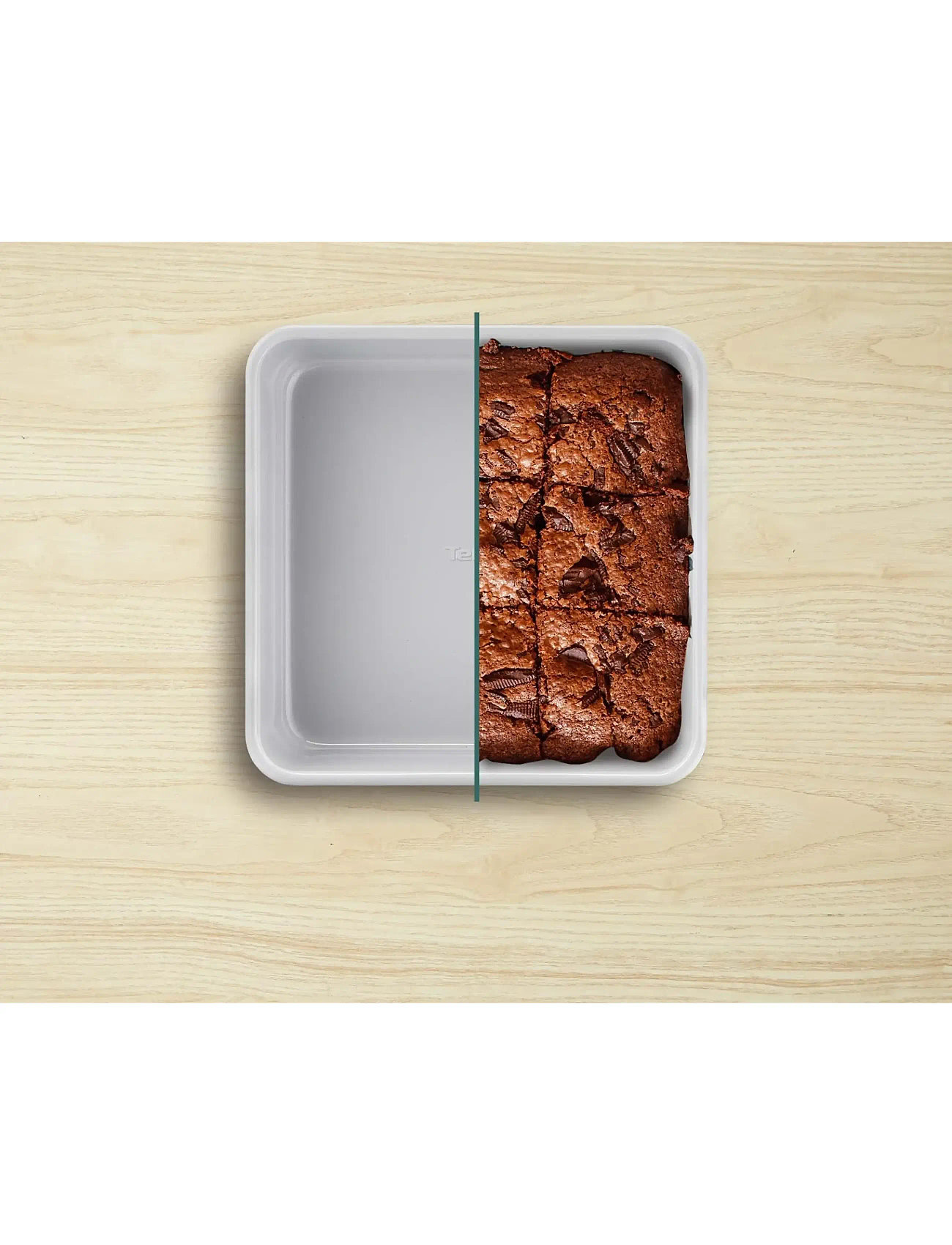 Tefal Ceramik Square Cake 20cm, One Size, Blue, Bageforme > Kage- Og Småkageforme, Unisex