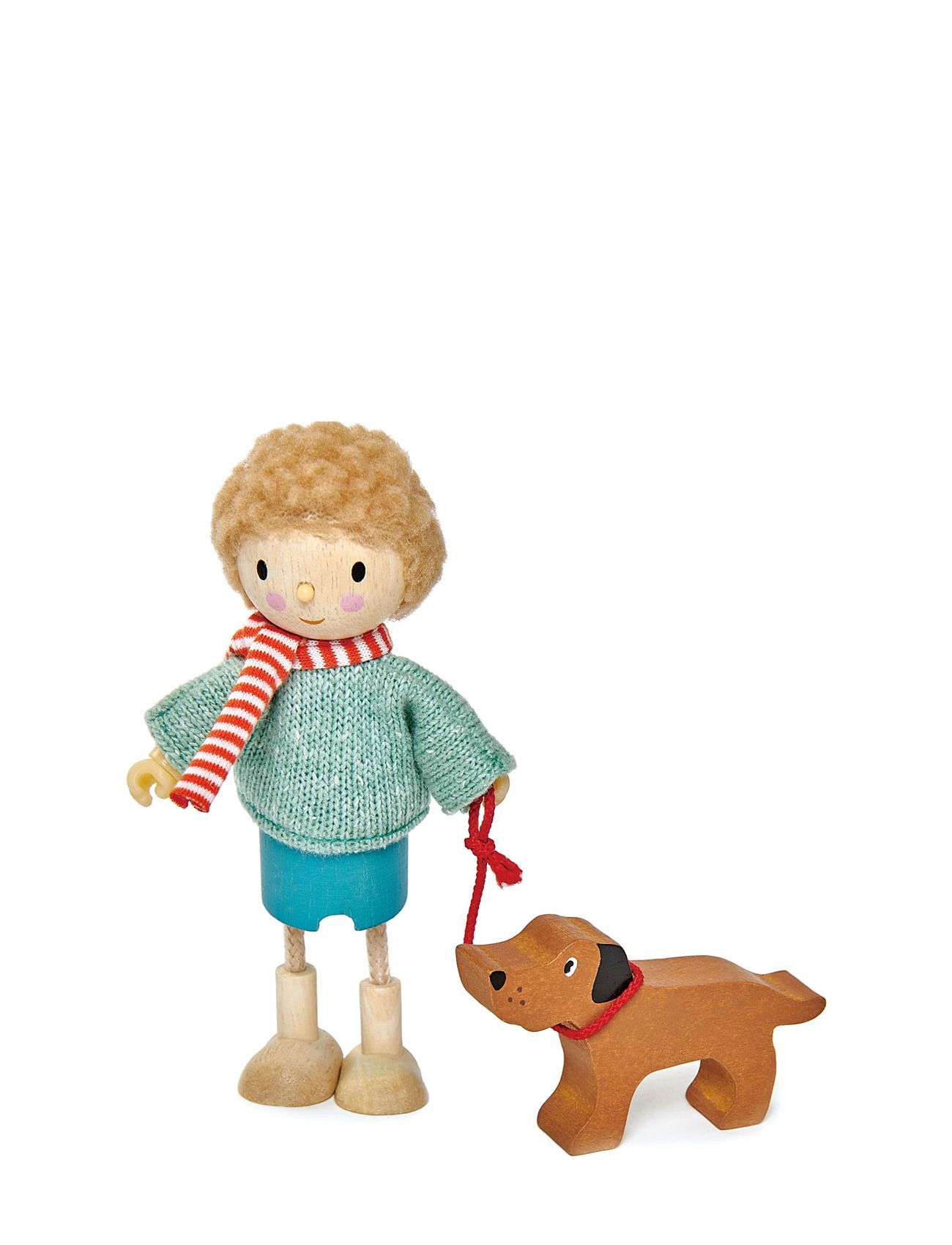 Mr. Goodwood With Dog Toys Playsets & Action Figures Wooden Figures Multi/patterned Tender Leaf
