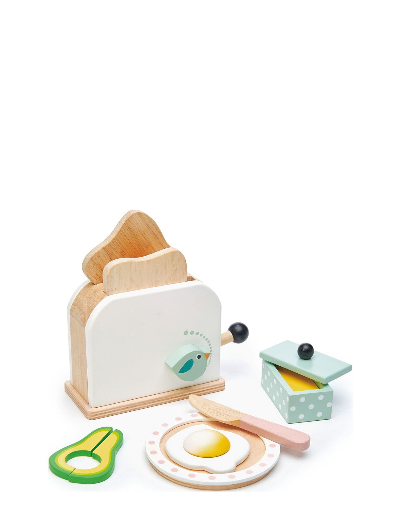 Breakfast Toaster Set Toys Toy Kitchen & Accessories Toy Kitchen Accessories Multi/patterned Tender Leaf