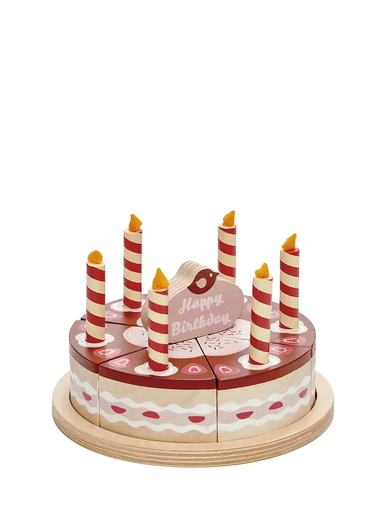 Birthday Cake - Chocolate Toys Toy Kitchen & Accessories Toy Food & Cakes Multi/patterned Tender Leaf