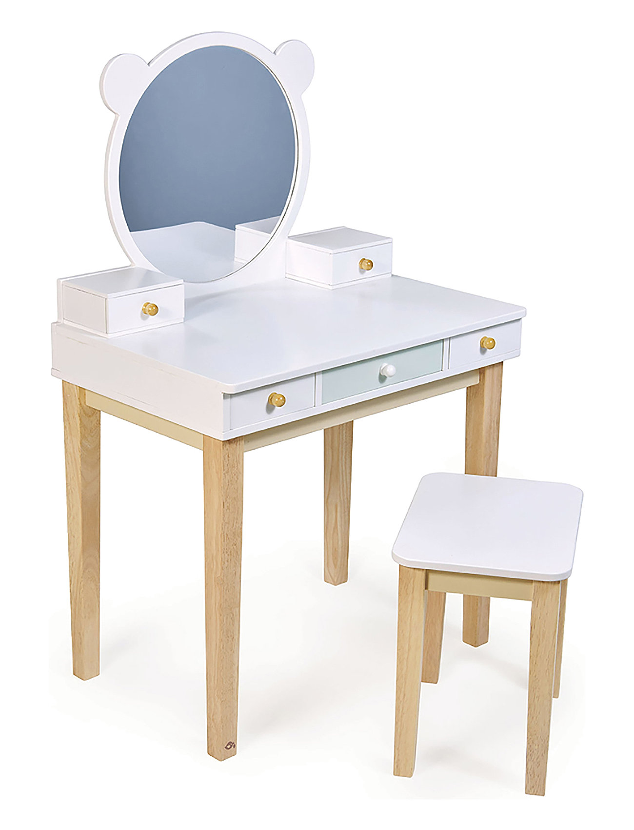 Children's Furniture - Dressing Table With Chair Home Furniture Chairs & Stools White Tender Leaf