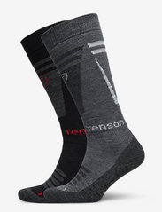 Tenson - CORE SKI SOCK 2PR - regular socks - black - 0