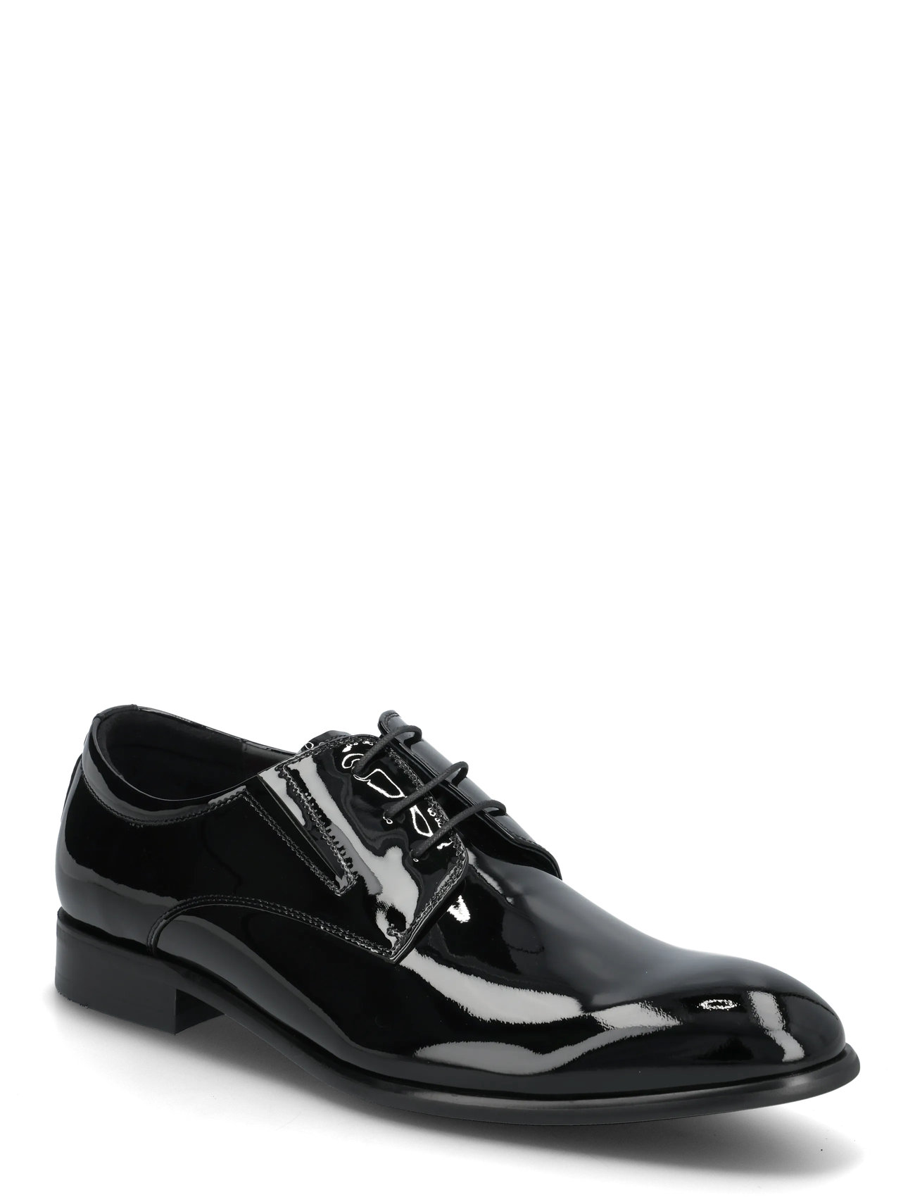 TGA by Ahler Patent Derby Shoe, 47, Black, Business > Formelle Sko, Herre