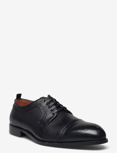 Semi Brouge shoe - biznesa apavi - black