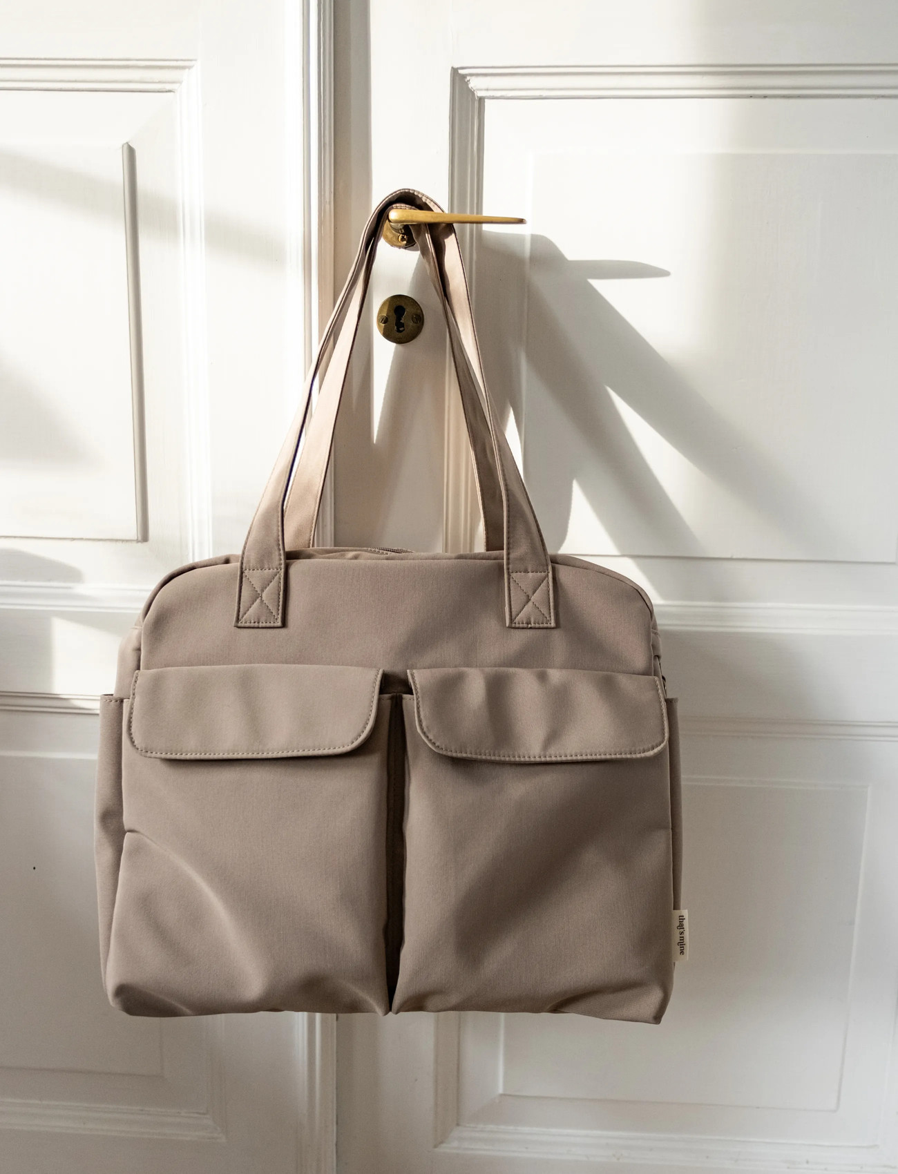 That's Mine Benne Nursing Bag, One Size, Beige, Pleje Og Hygiejne > Pusletasker, Børn
