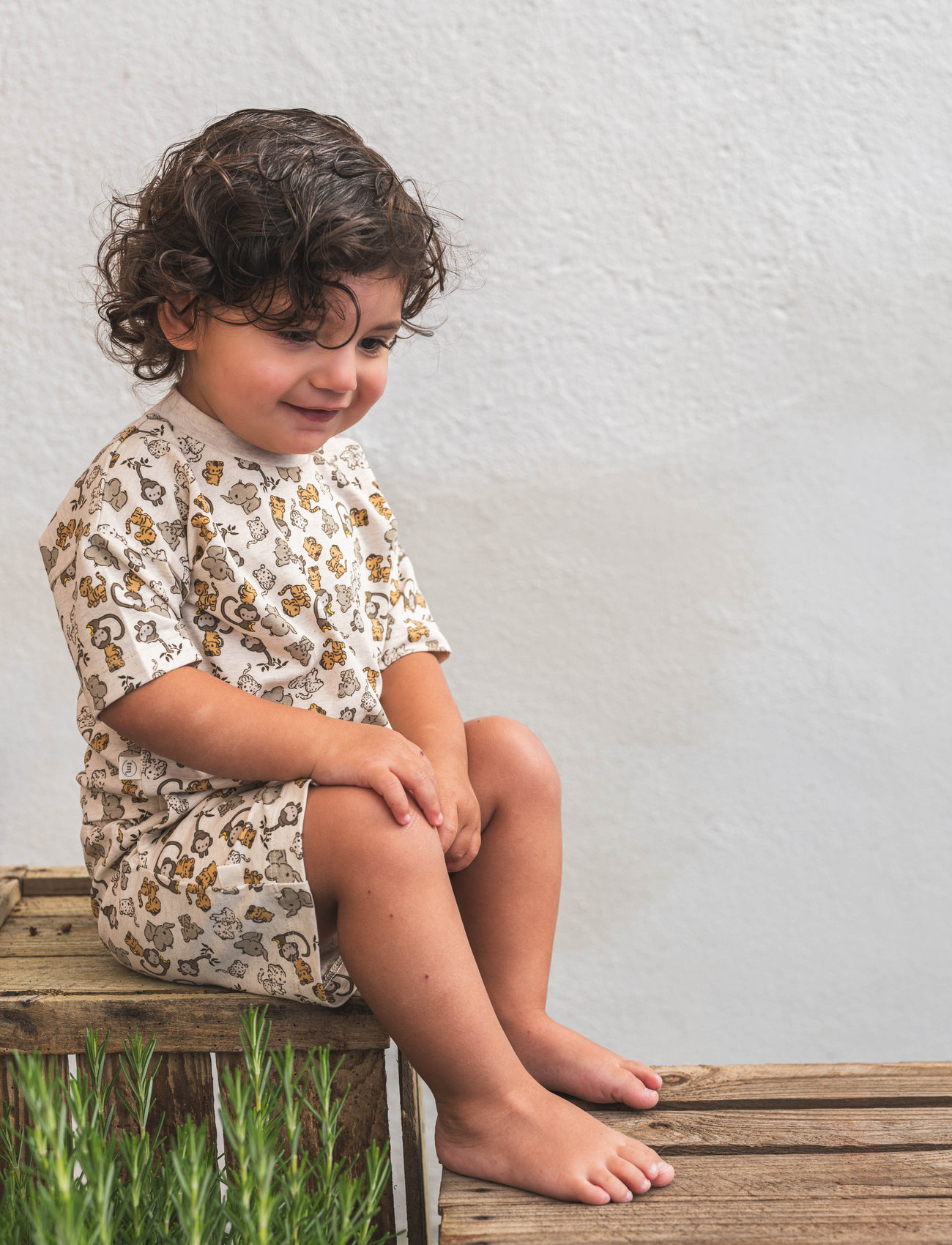 That's Mine Palle Oversized T-Shirt, 104, Beige, T-Shirts > Kortærmede, Børn