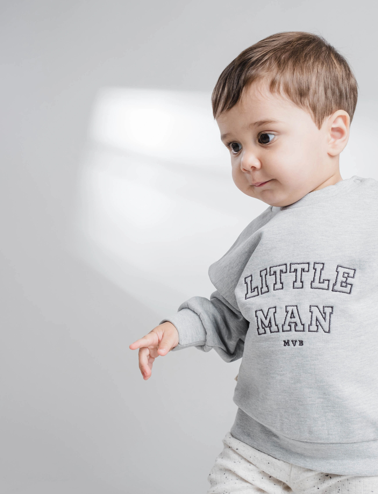 That's Mine Alpha Sweatshirt, 92, Grey, Sweatshirts & Hættetrøjer > Sweatshirts, Børn