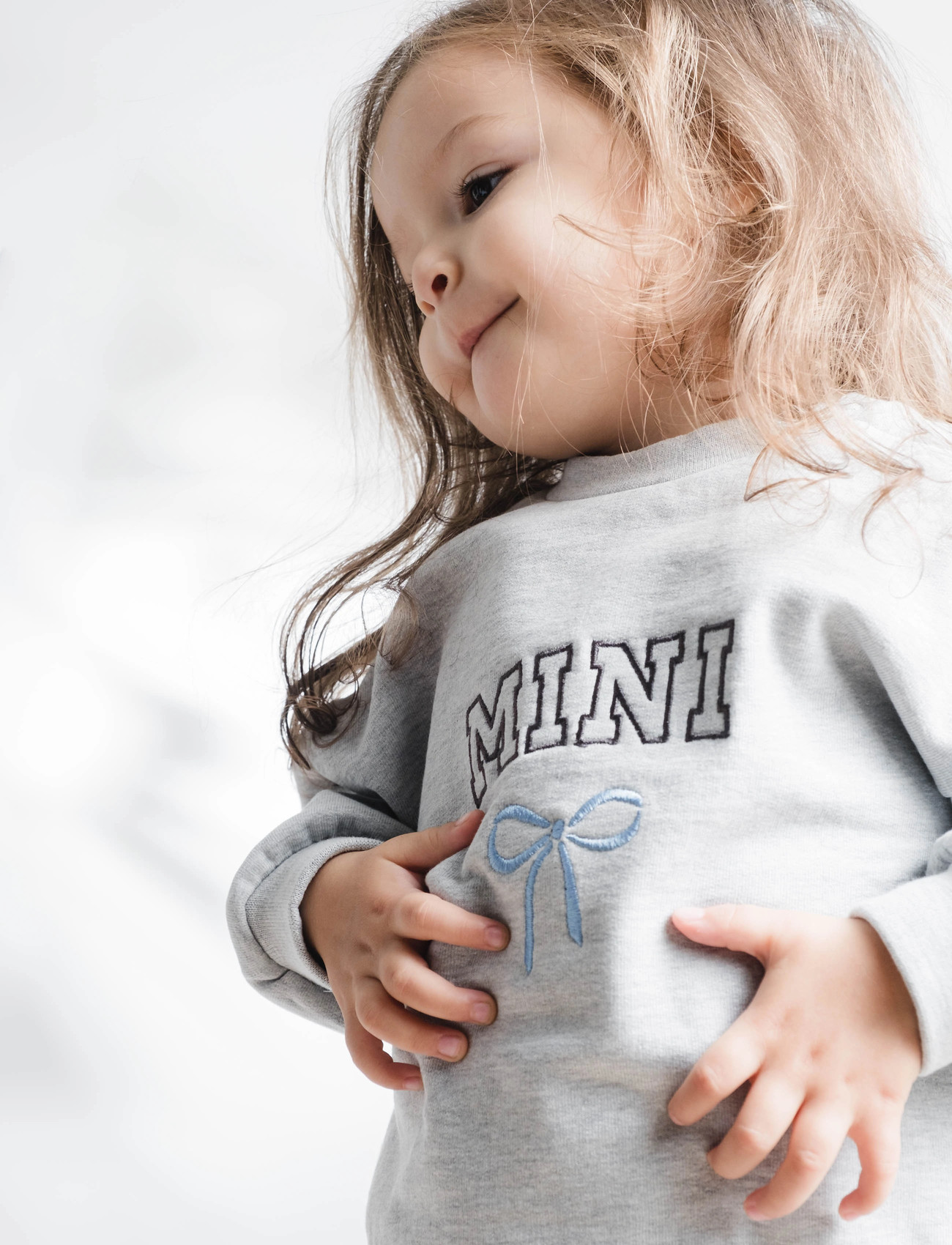 That's Mine Alpha Sweatshirt, 86, Grey, Sweatshirts & Hættetrøjer > Sweatshirts, Børn