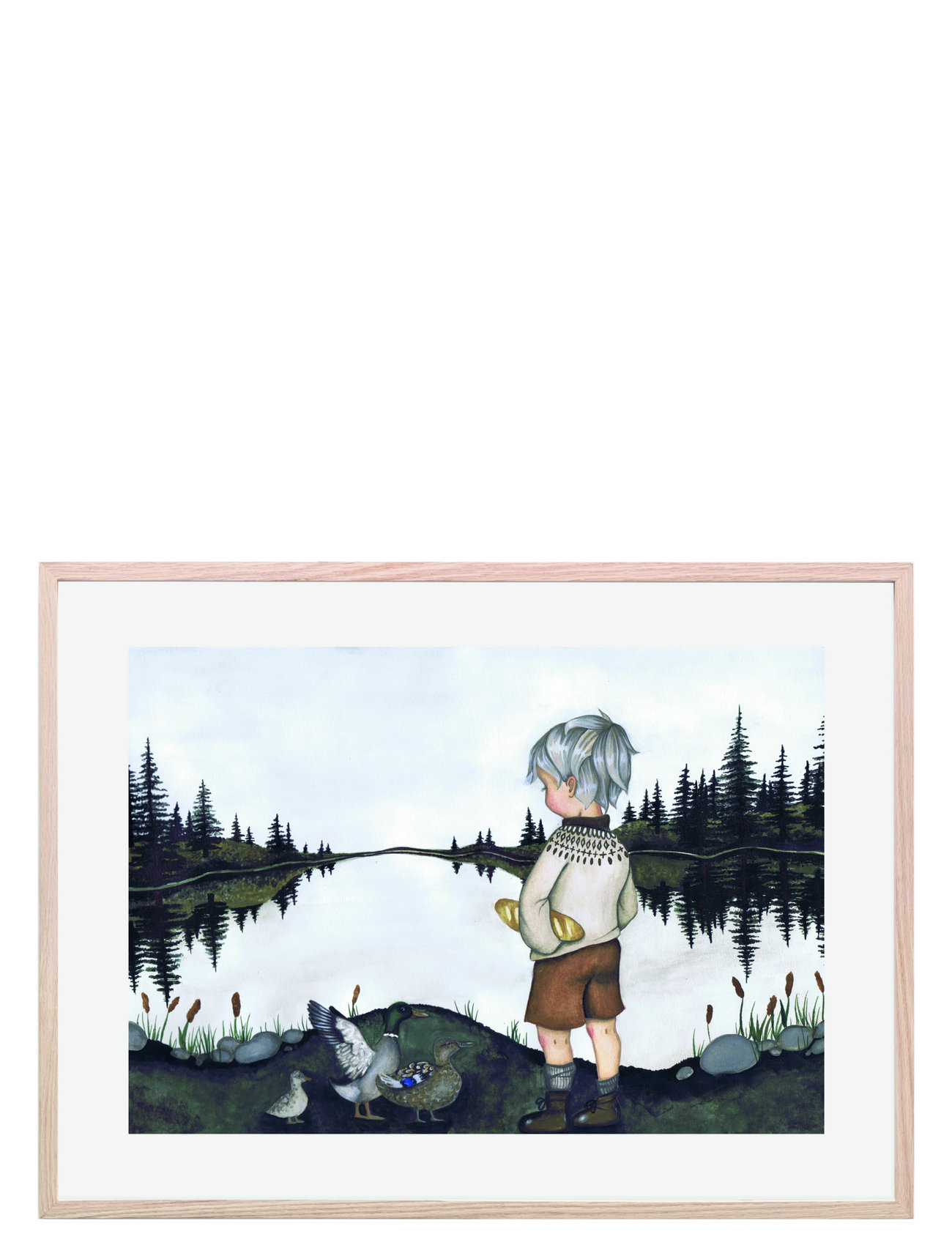 Poster A Day At The Lake 30x40 Home Kids Decor Posters Monivärinen/Kuvioitu That's Mine