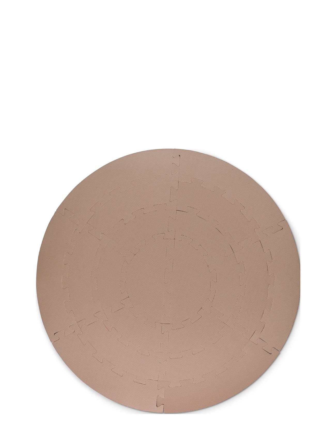 Foam Play Mat Round Light Brown