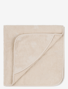 Hooded towel - håndklær - clover almond milk