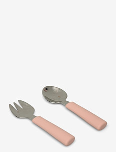 Spoon & fork set Dusty Rose - cutlery - rose/feather grey