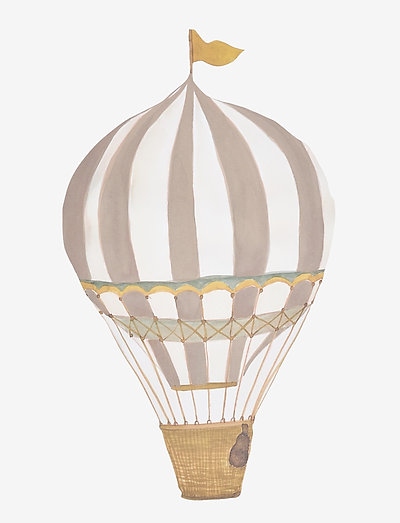 Retro air balloon small brown - transportlīdzekļi - brown