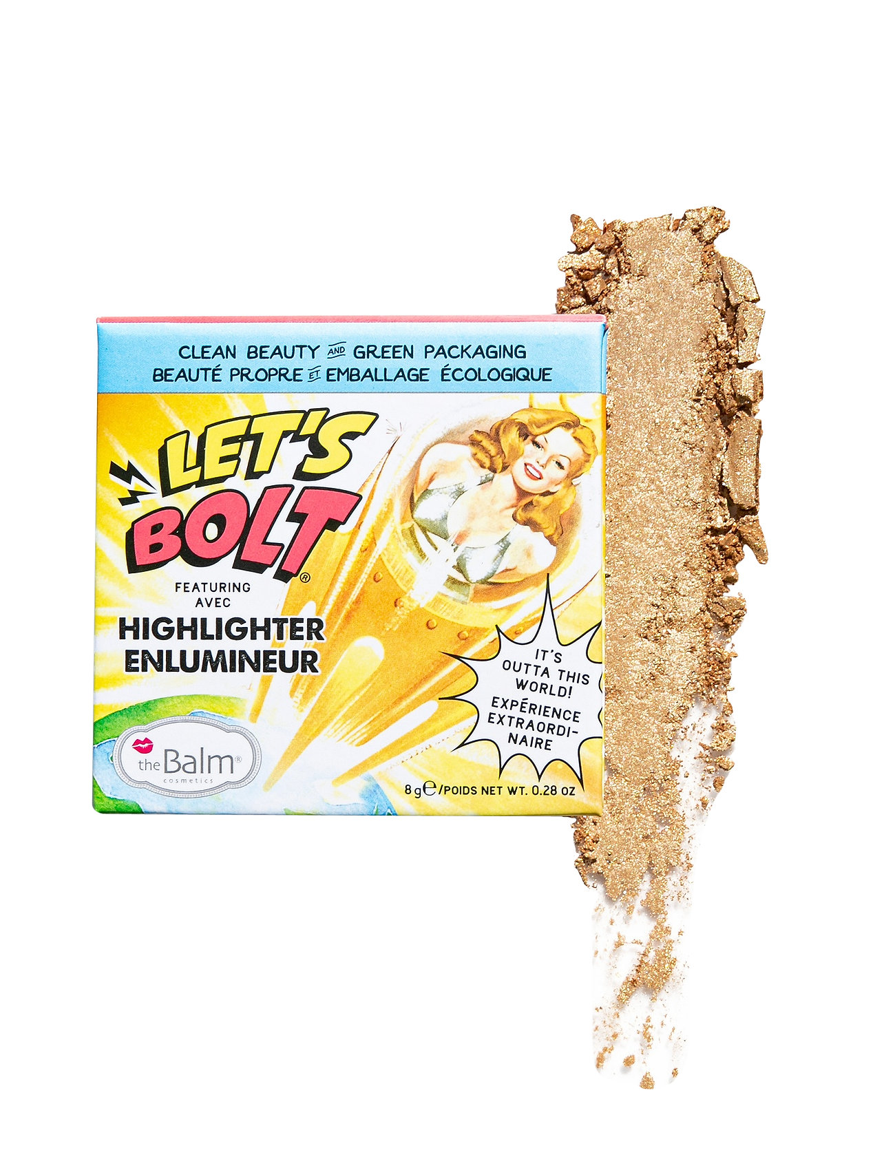 The Balm Let's Bolt Highlighter, 8 g, Gold, Ansigt > Highlighter, Dame