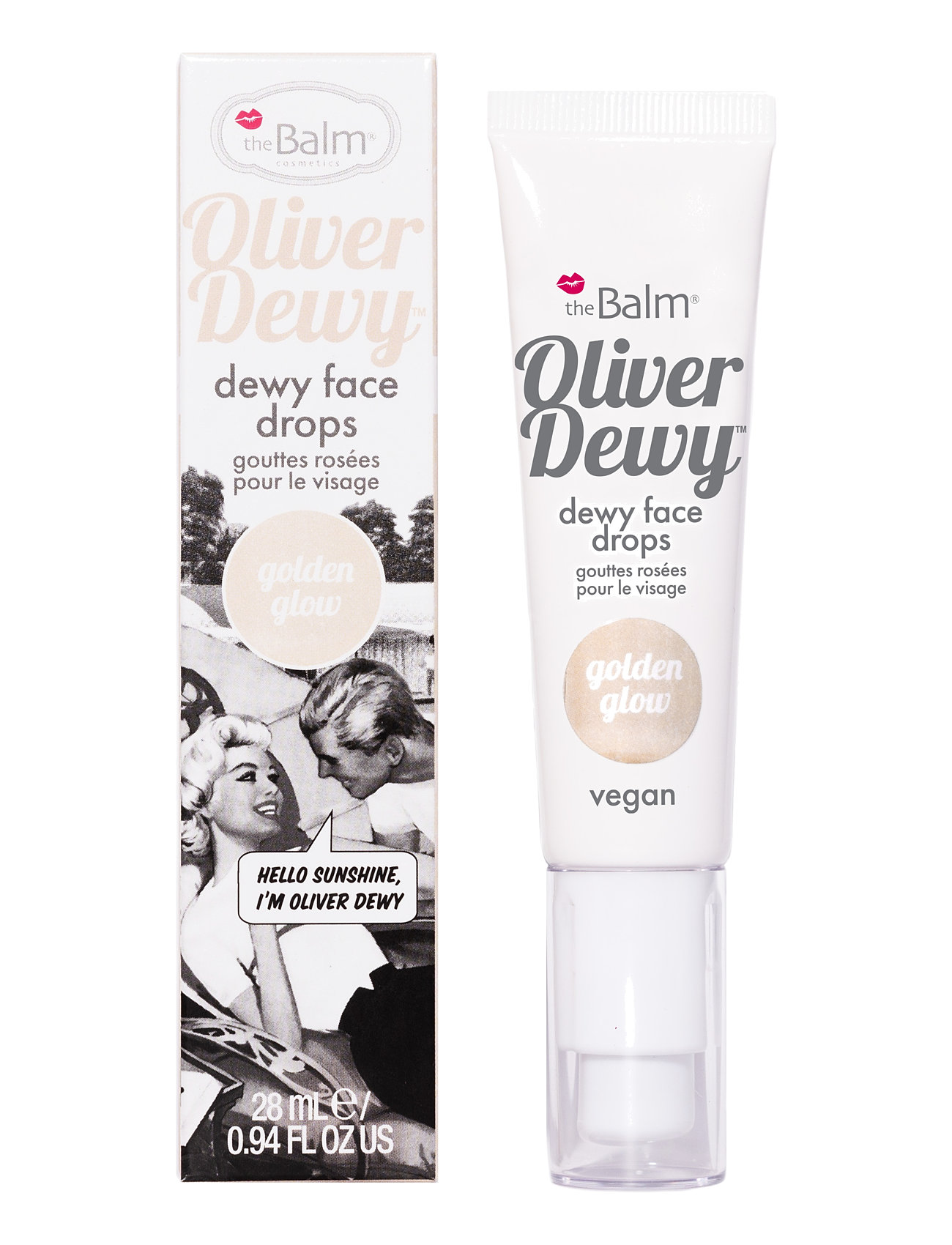 The Balm Oliver Dewy Face Drops- Golden Glow, 28 ml, Gold, Ansigt > Highlighter, Dame