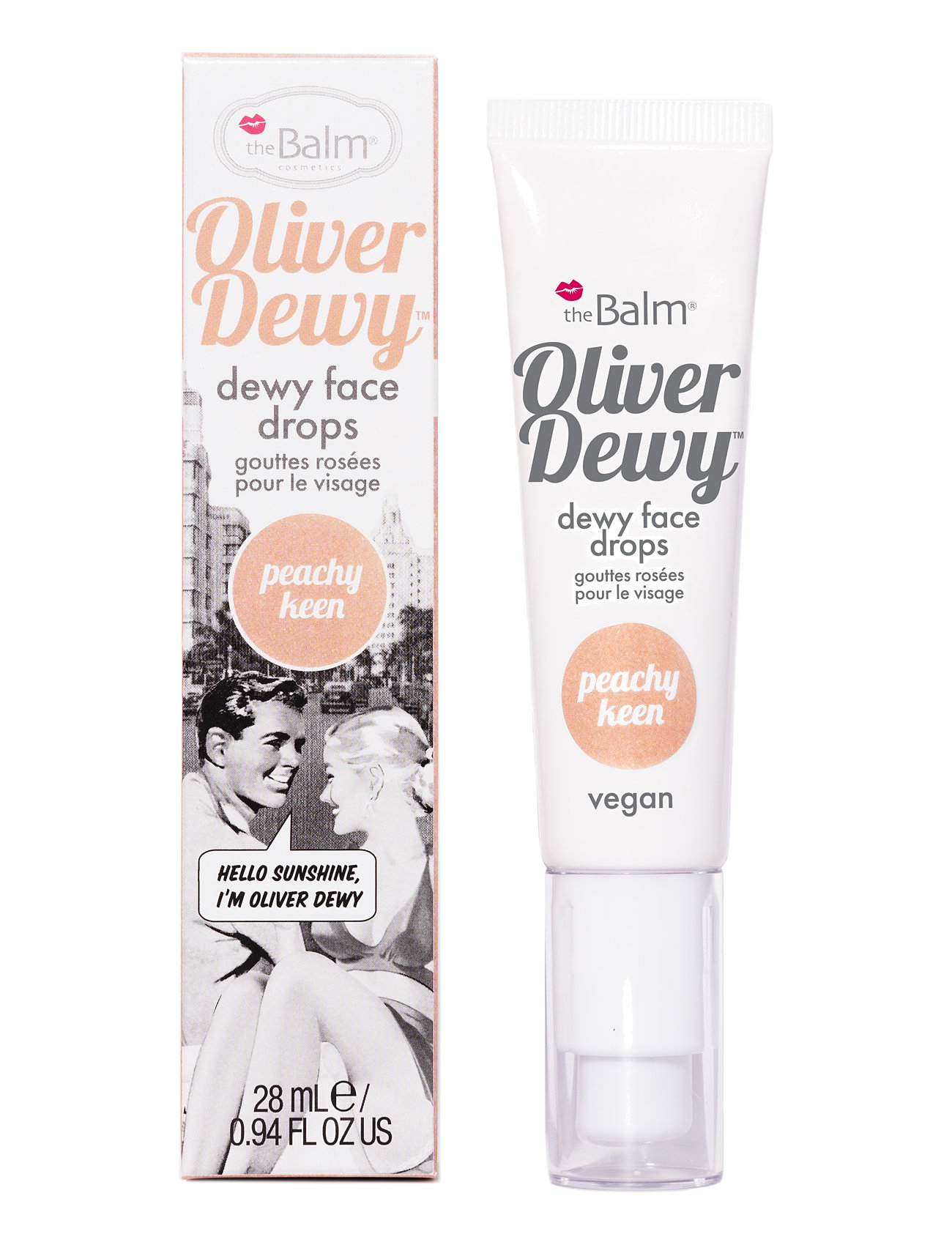 The Balm Oliver Dewy Face Drops- Peachy Keen, 28 ml, Orange, Ansigt > Highlighter, Dame