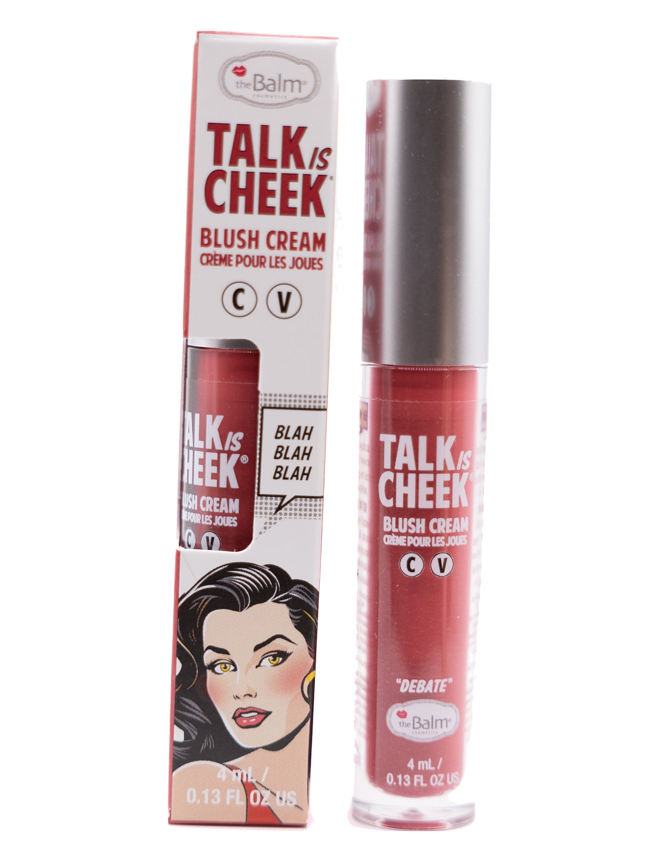 The Balm Talk Is Cheek Cream Blush Debate, 4 ml, Red, Ansigt > Rouge, Dame