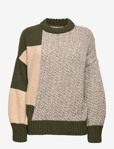 Patch Sweater - gensere - green