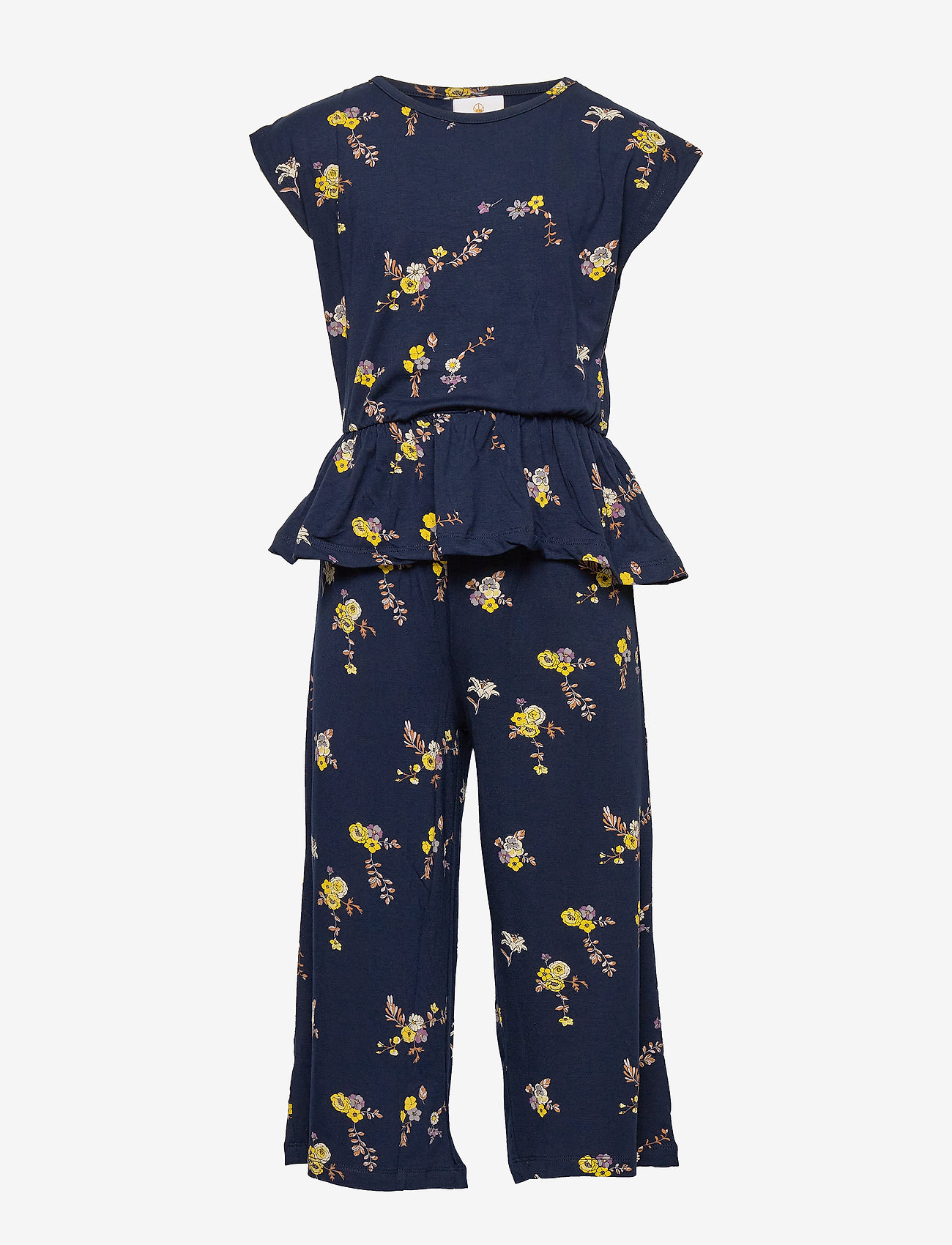 navy jumpsuit with blazer