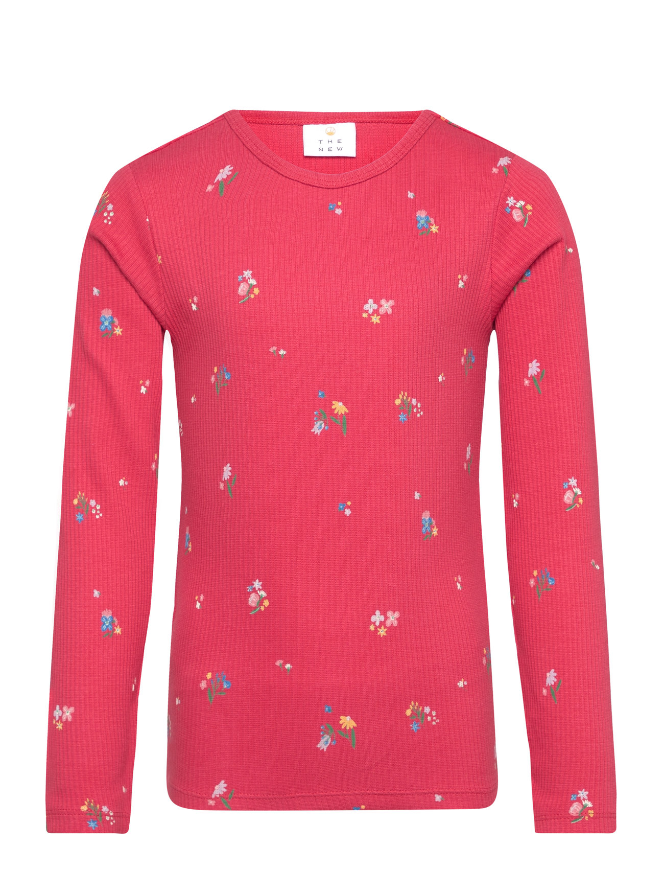 THE NEW Tnliv L_S Rib Tee Pink - 158-164 - Kinder