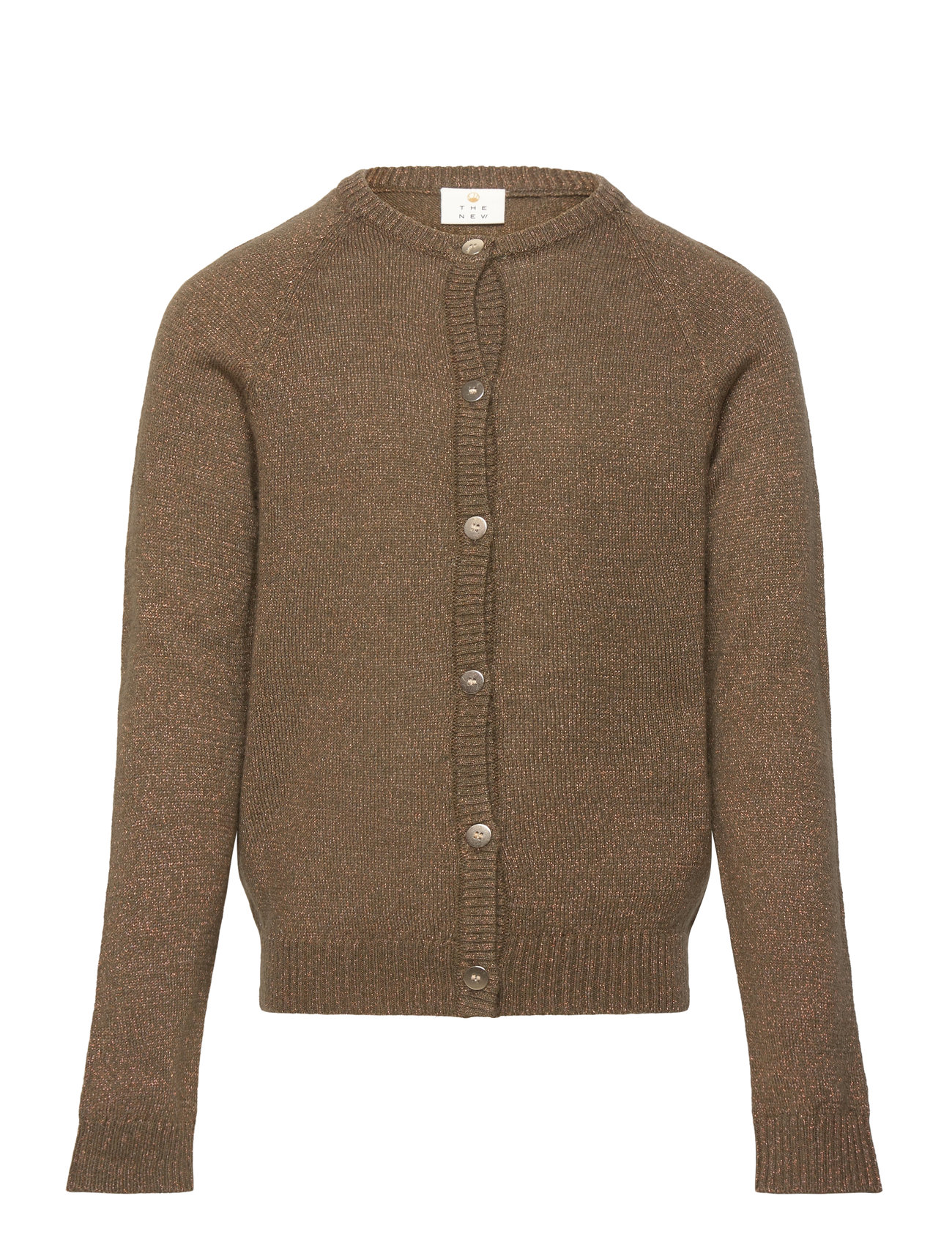Tneve Glitter Cardigan Khaki The New