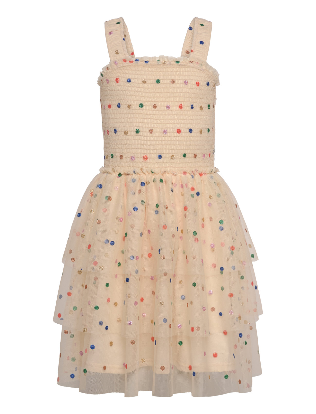 THE NEW Tnnaria S_L Kleid Cream - 146/152 - Kinder