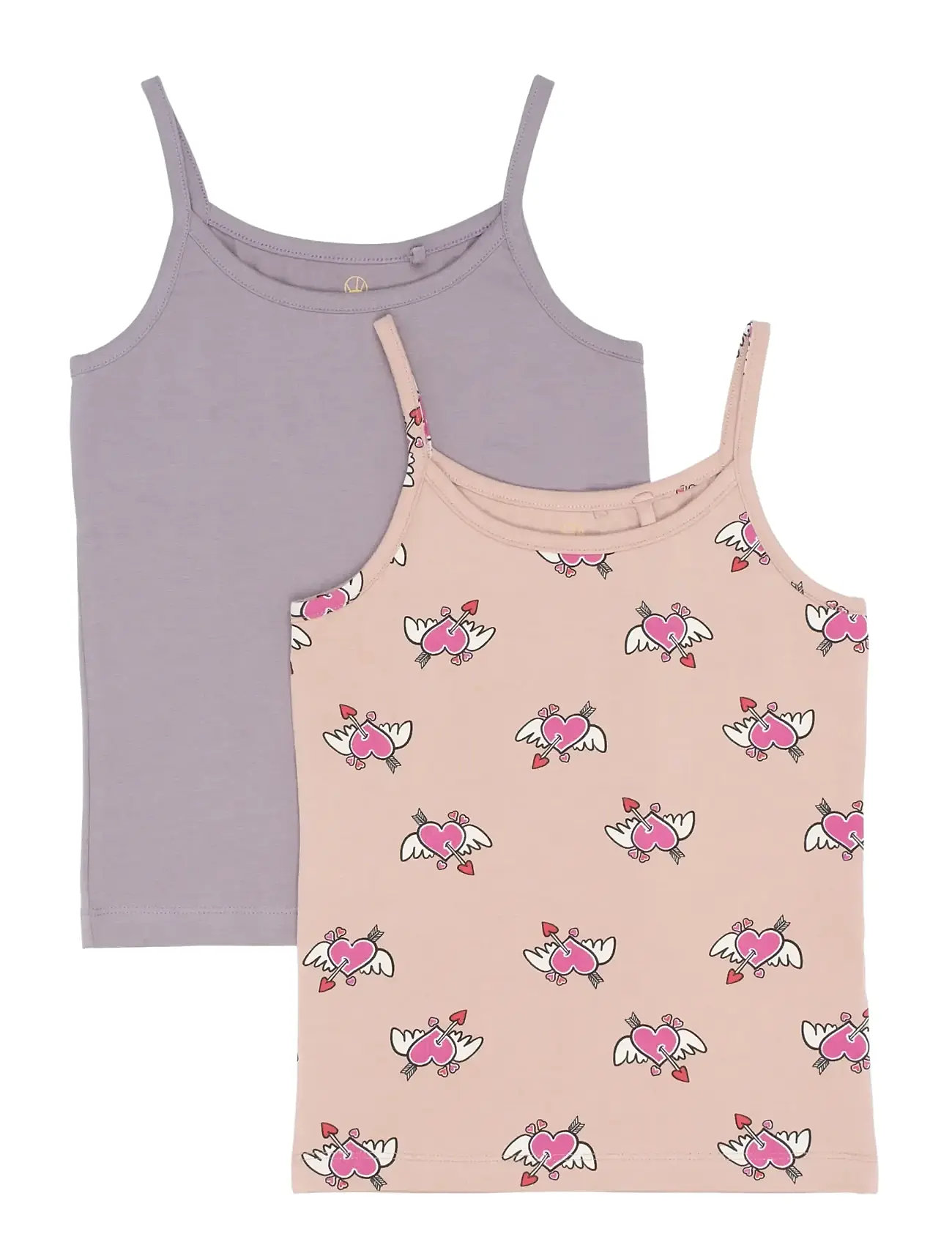 The New Tnthe New Strap Top 2-Pack, 110/116, Multi/patterned, Overdele > Veste, Børn