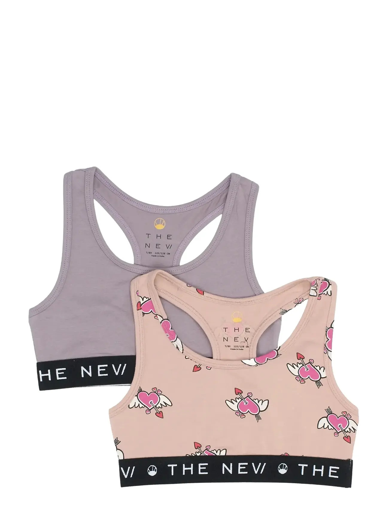 The New Tnthe New Top 2-Pack, 122/128, Pink, Undertøj > Toppe, Børn