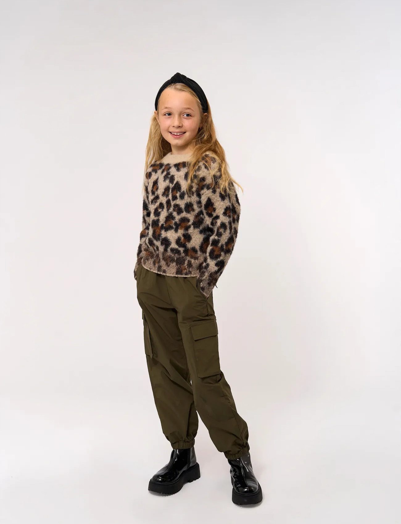 The New Tnpercy Cargo Pants, 158/164, Khaki green, Underdele > Cargo Pants, Børn