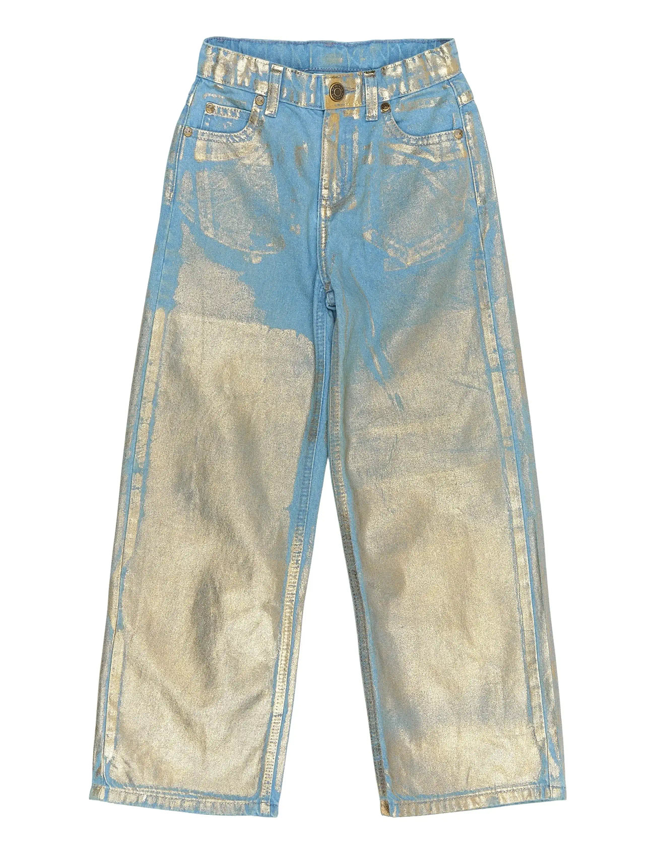 THE NEW Tnrosanna Wide Fit Jeans Patterned - 134/140 - Kinder