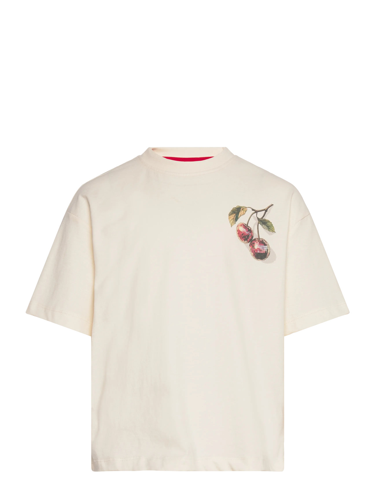 The New Tnrita Os S_S Tee, 122/128, Cream, T-Shirts > Kortærmede, Børn