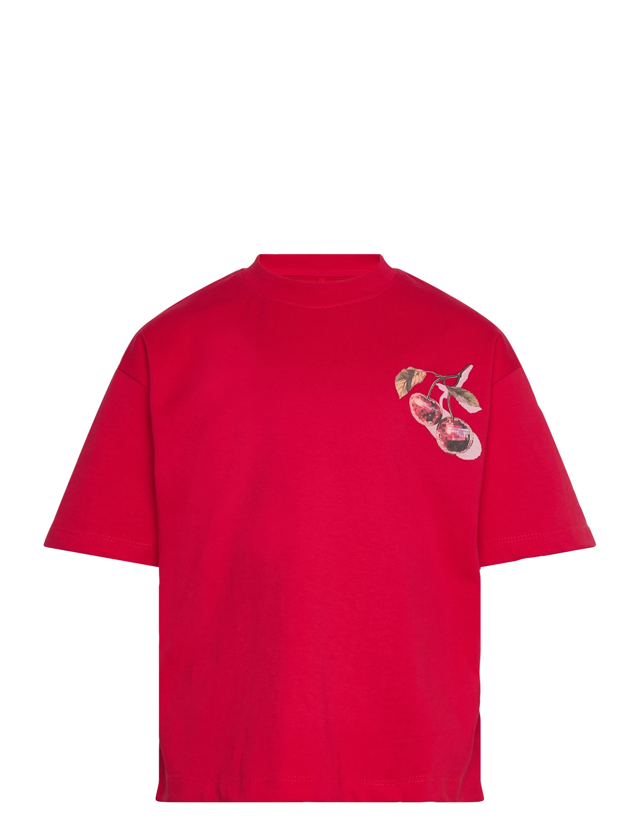 The New Tnrita Os S_S Tee, 110/116, Red, T-Shirts > Kortærmede, Børn