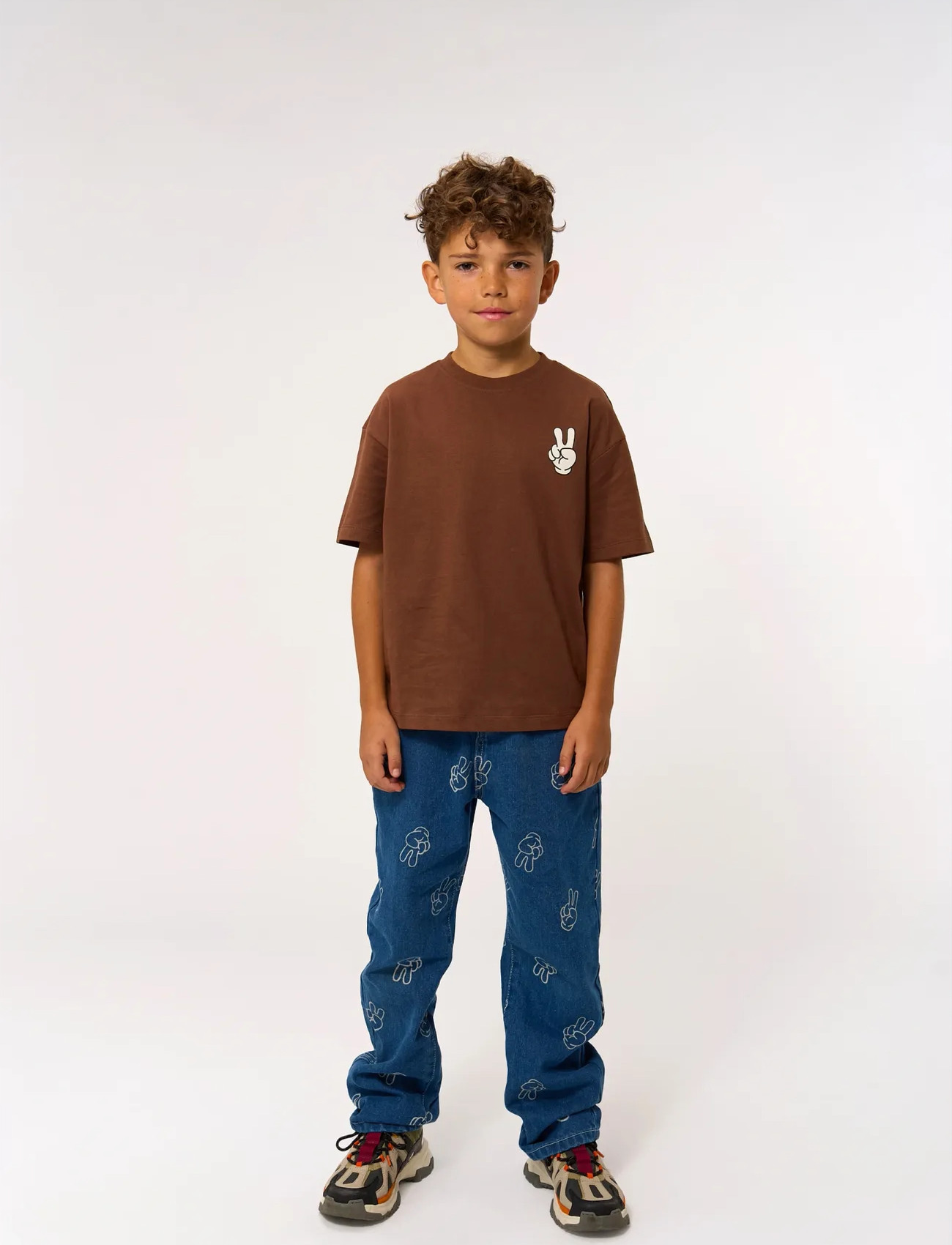 The New Tnpewter Loose Fit Jeans, 98/104, Blue, Jeans > Vidde Jeans, Børn